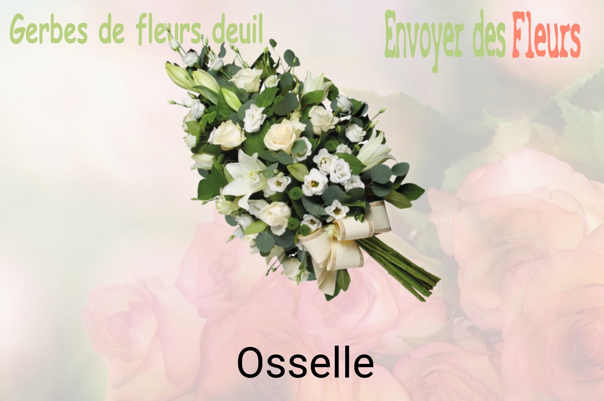 Gerbe de fleurs de deuil livrée à Osselle
